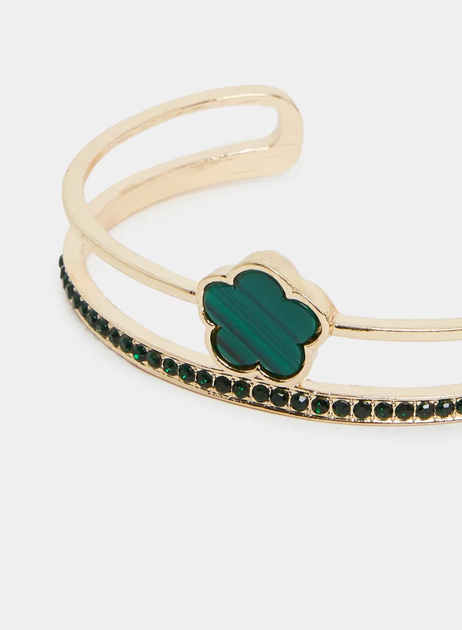 Styli  Styli Embellished Flower Bracelet for Women | Best Price UAE